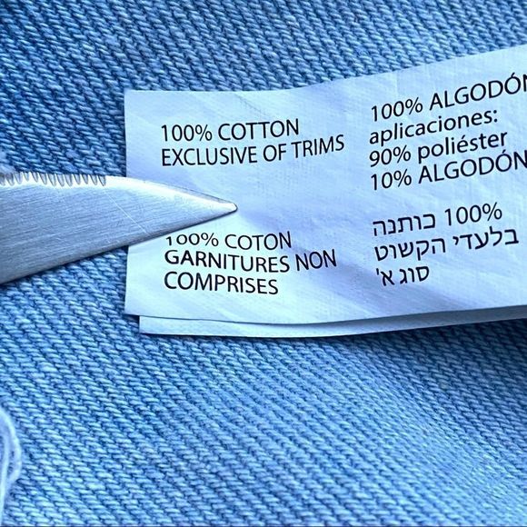 Dex Floral Beaded Embroidered Distressed Raw Hem Jean Mini Skirt Size 28 - Picture 10 of 11